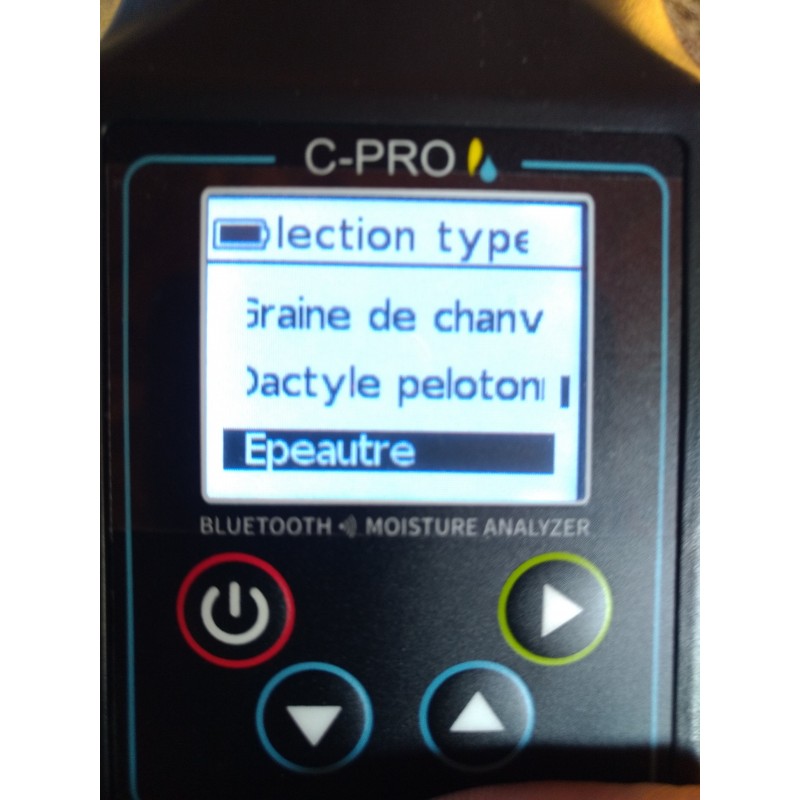 C-PRO 32FR humidimètre avec broyeur et application Agrolog