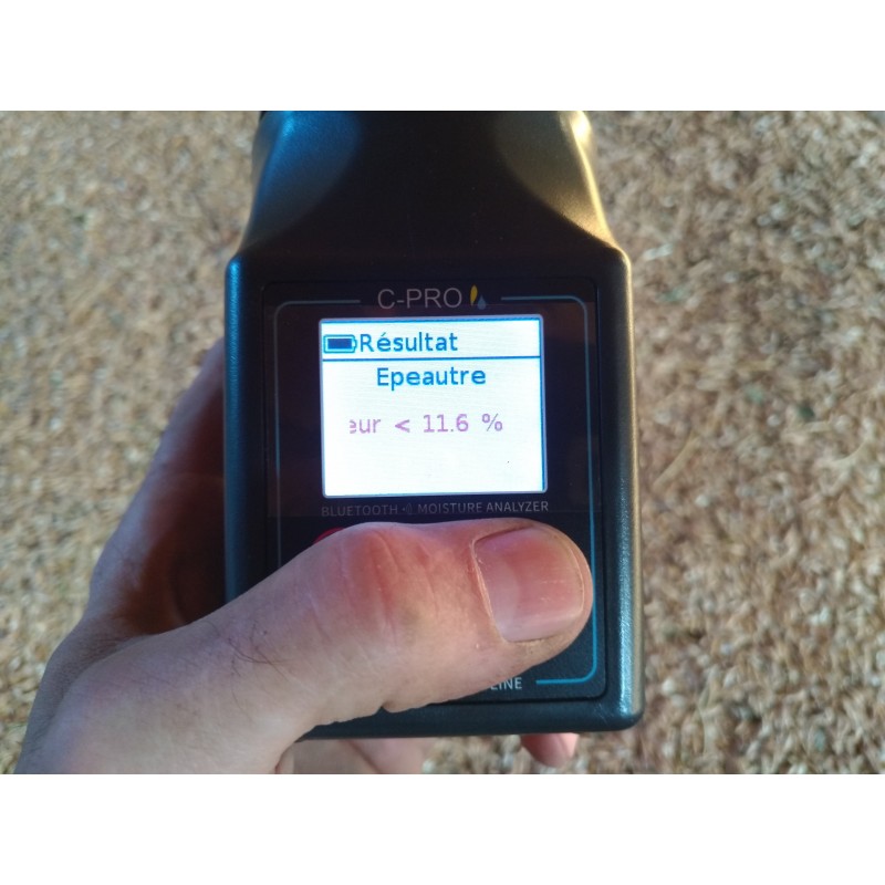 C-PRO 32FR humidimètre avec broyeur et application Agrolog