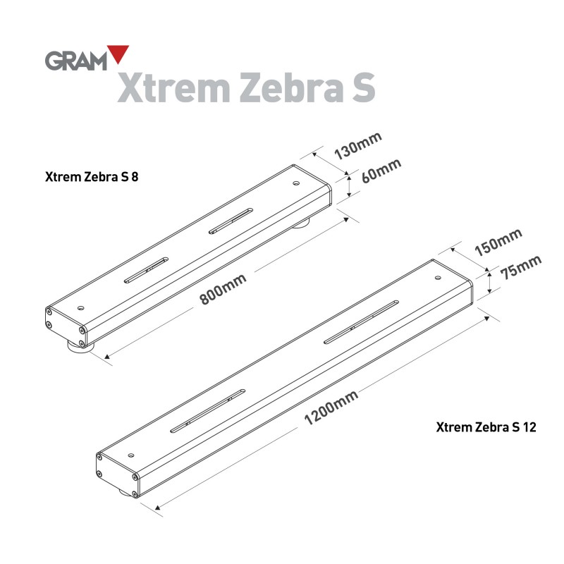 Barres de pesée Xtrem Zebra acier inoxydable