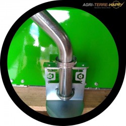 Kit déflecteur galvanisé pour tuyau diamètre 30 mm