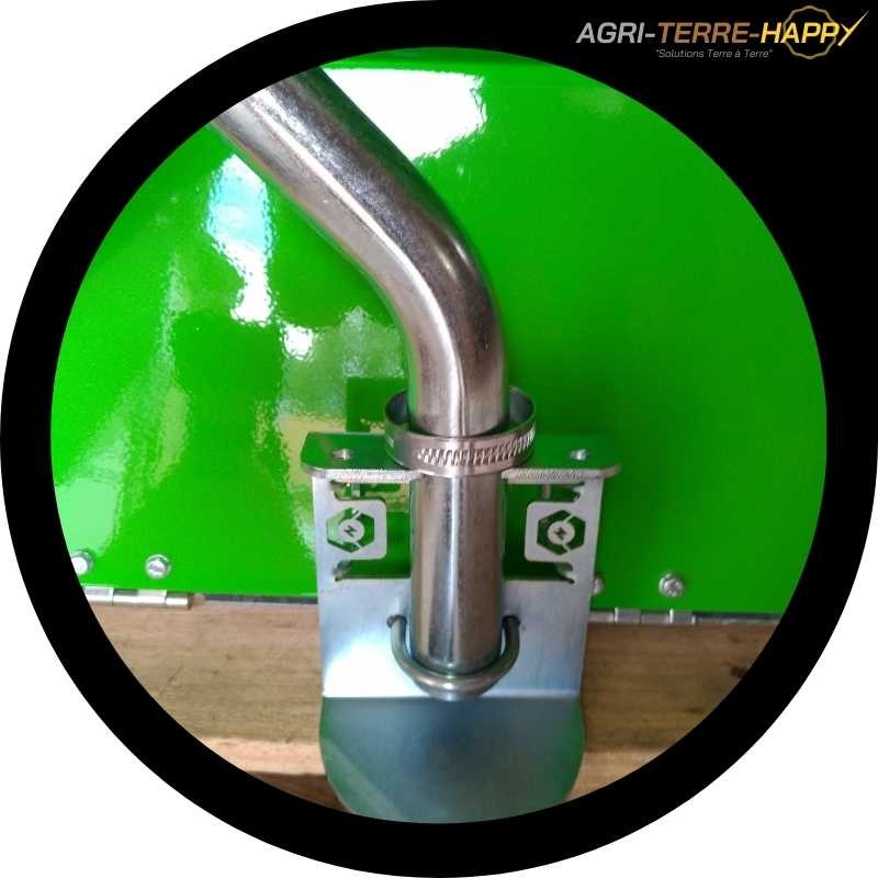 Kit déflecteur galvanisé pour tuyau diamètre 30 mm
