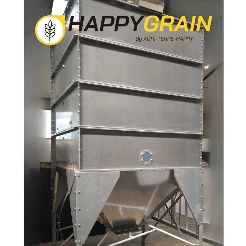 Silo intérieur galvanisé en kit 1,5 m x 2 m