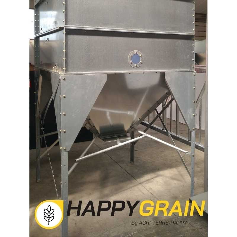 Silo intérieur galvanisé en kit 2m x 2m