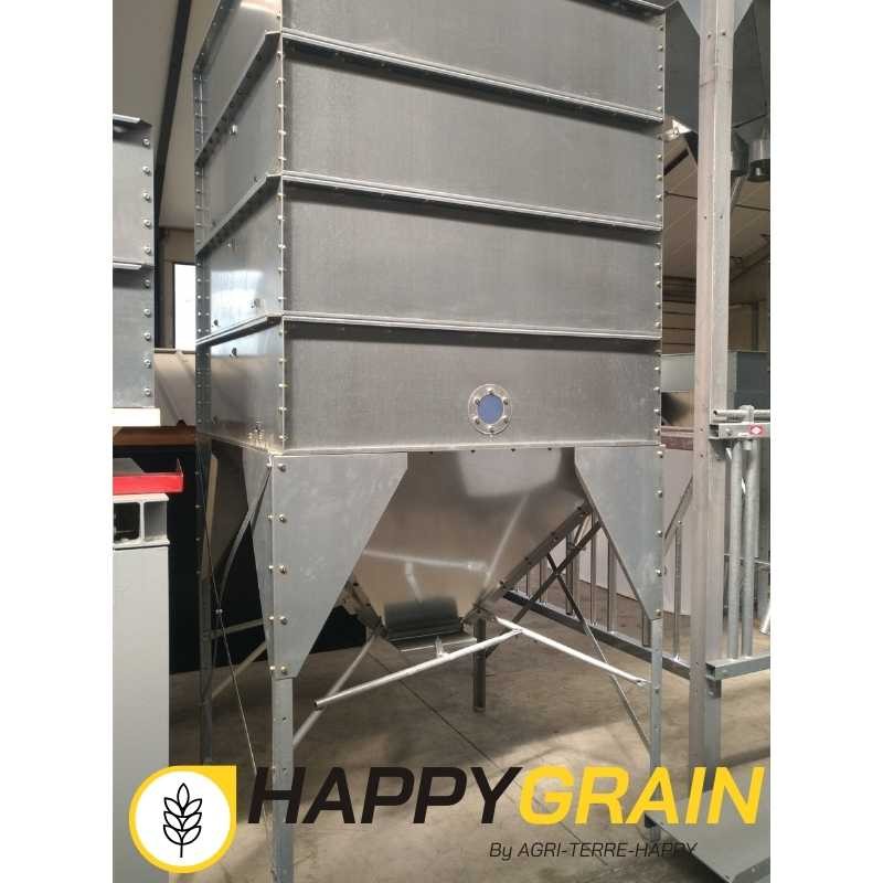 Silo intérieur galvanisé en kit 1,5 m x 1,5 m 