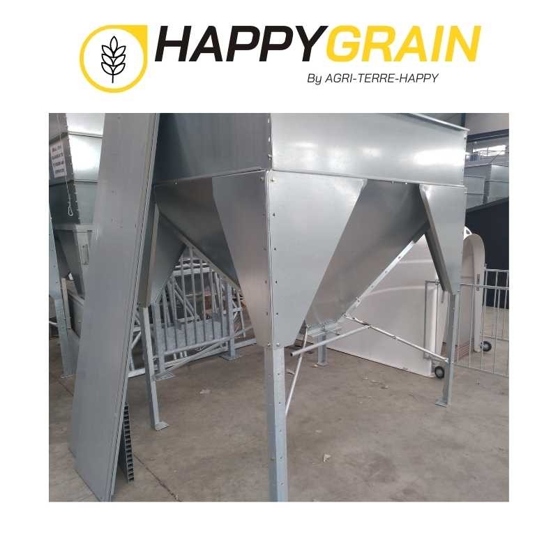 Silo intérieur galvanisé en kit 1,5 m x 1,5 m 