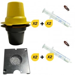 Pack de base stockage composé de 4 pièges et 4 doses phéromones