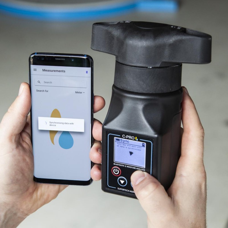 C-PRO 32FR humidimètre avec broyeur et application Agrolog