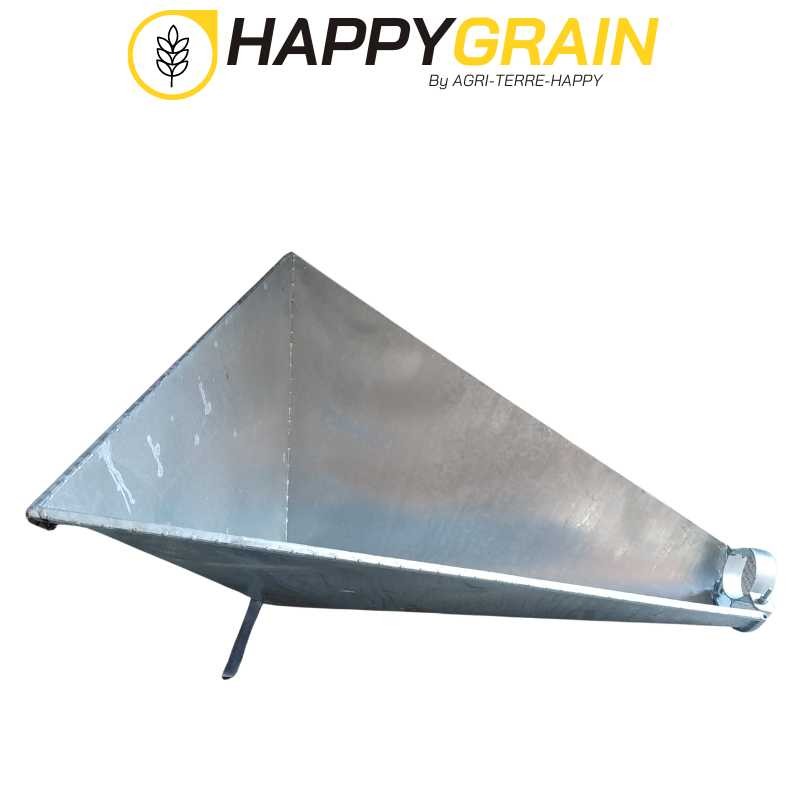 Trémie galva pour convoyeur à vis CS125