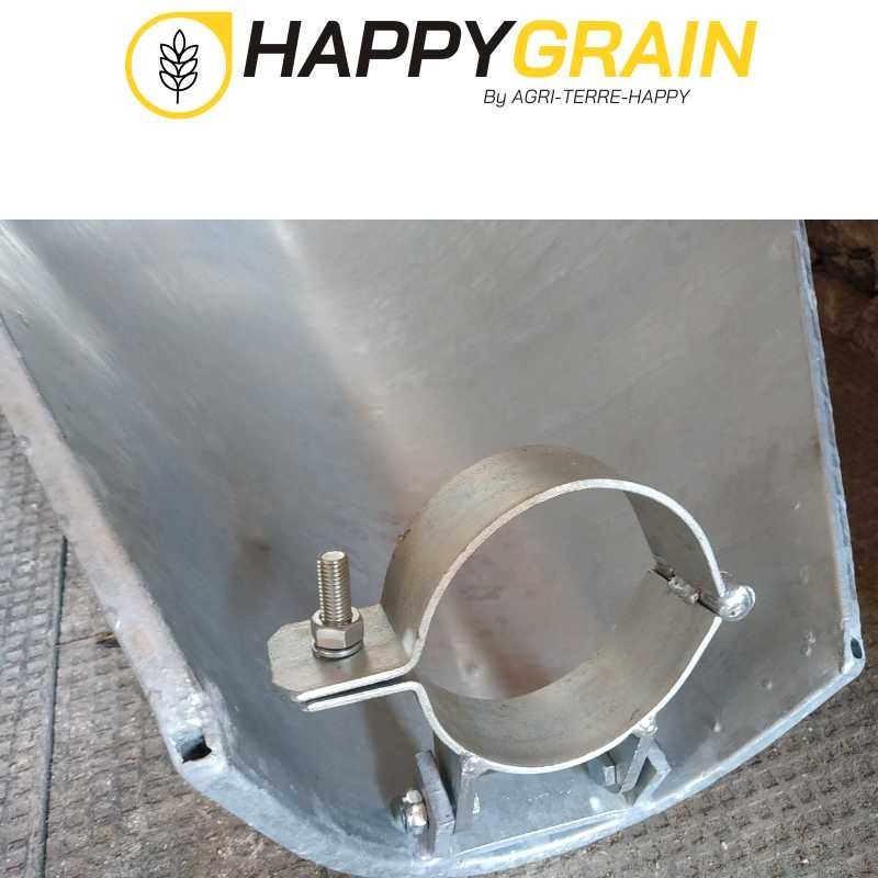 Trémie galva pour convoyeur à vis CS125