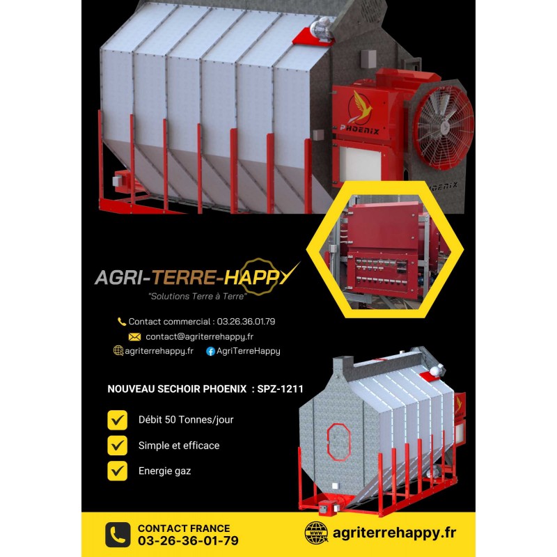 Séchoir a grain mobile 2 à 4 T/h