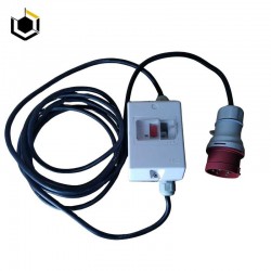 Coffret avec disjoncteur magneto-thermique avec câble et prise 16A