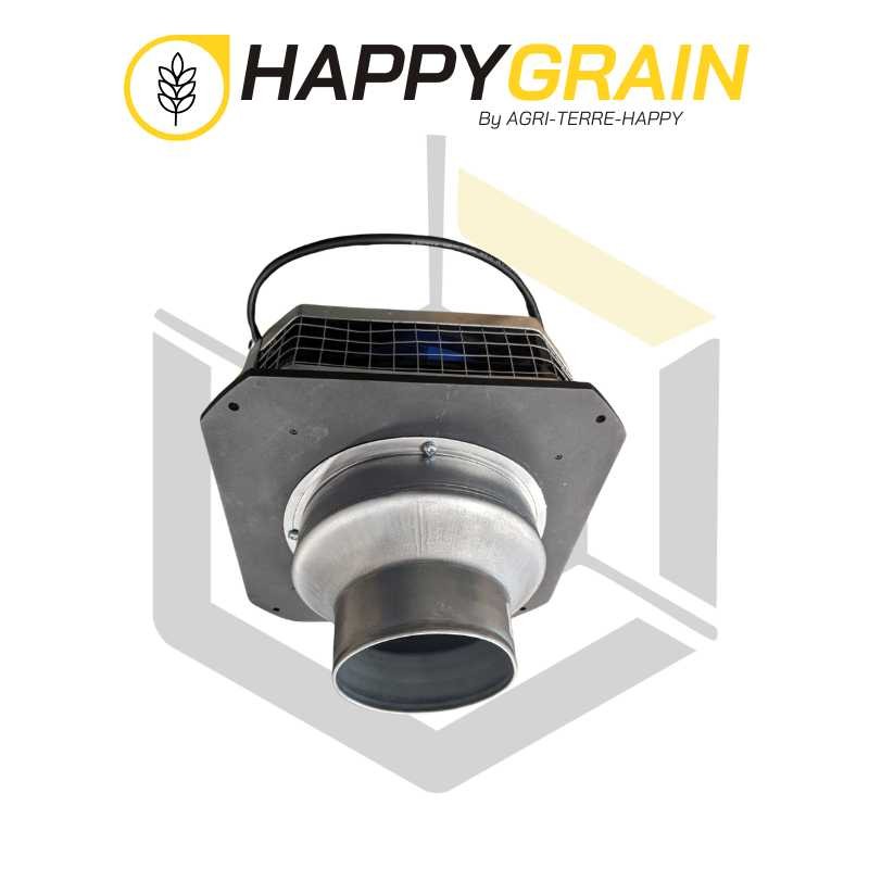Ventilateur centrifuge par aspiration  diam 100 câblé avec prise euro