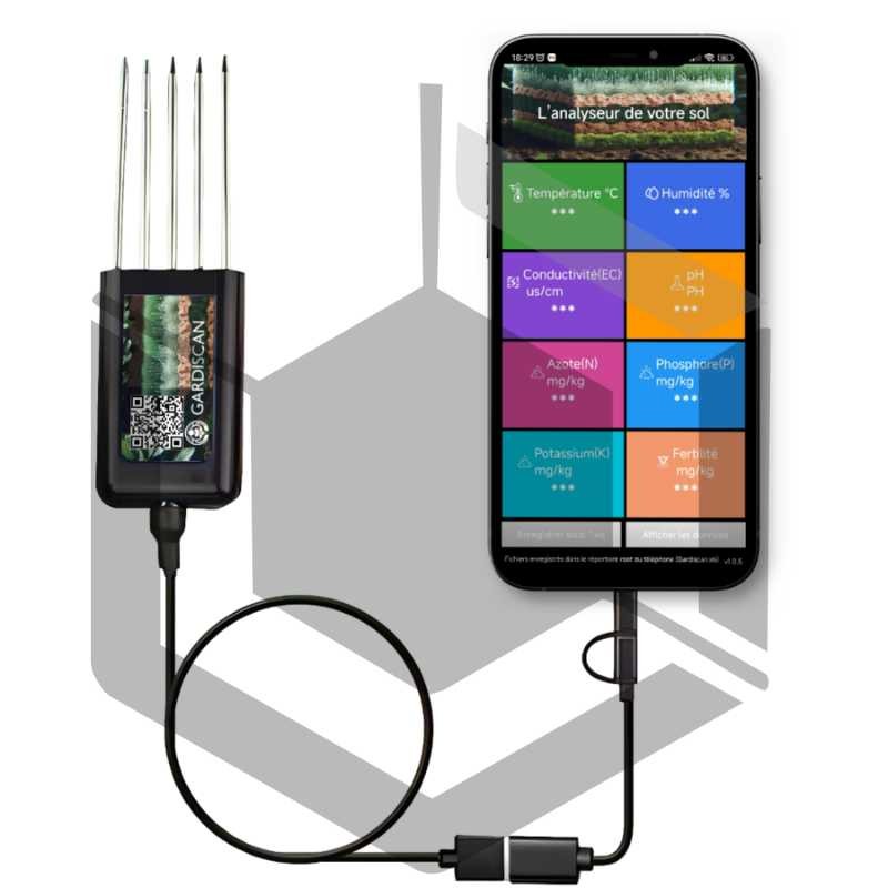 Analyseur de sol intelligent 8-en-1 GARDISCAN