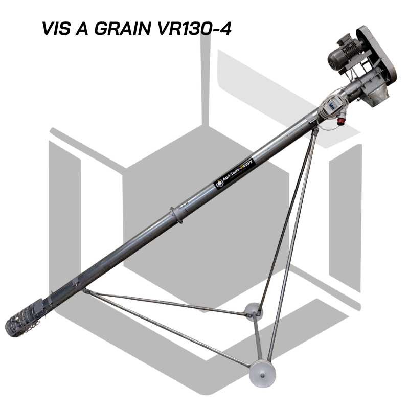 Vis à grain sur chariot DN130-4 Mètres
