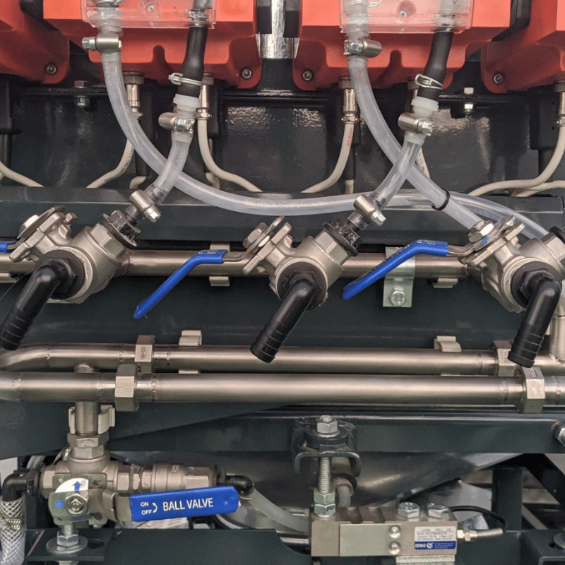 PKSF-20PT Appareil de traitement de semence série multi  équipé 4 pompes péristaltique