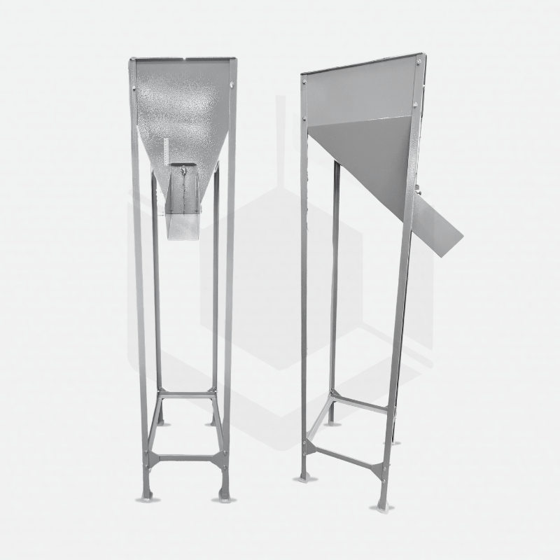 Trémie acier peint livré en kit pour épierreur DKM16