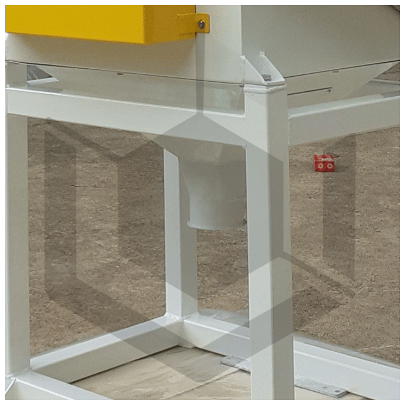 Epierreur à circuit fermé équipé contact grain en acier galvanisé