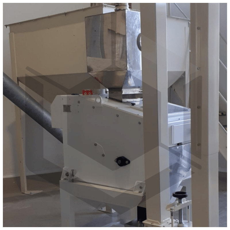 Epierreur à circuit fermé équipé contact grain en acier galvanisé