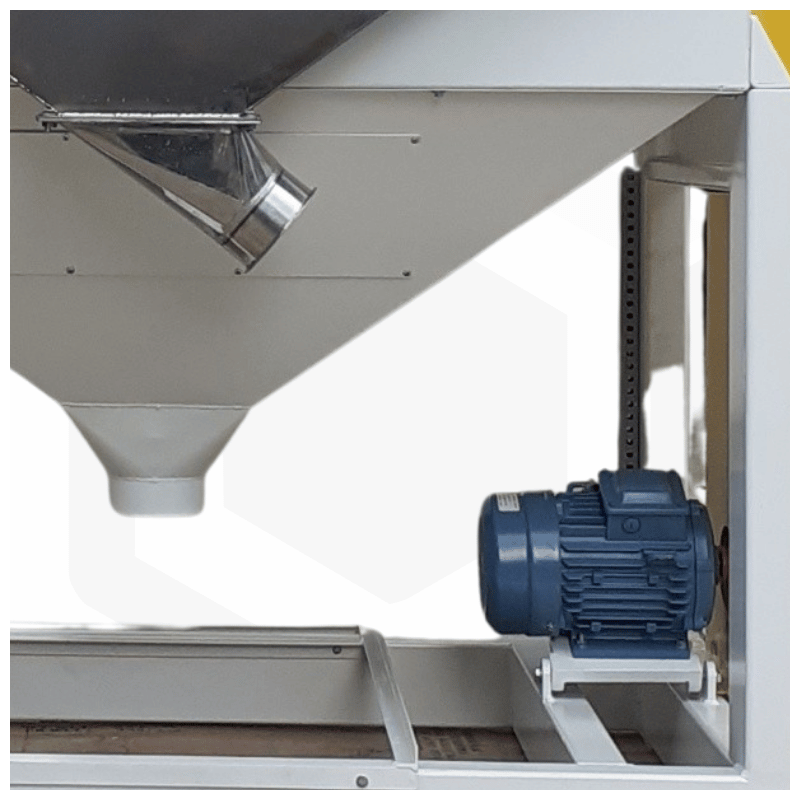 Epierreur à circuit fermé équipé contact grain en acier galvanisé