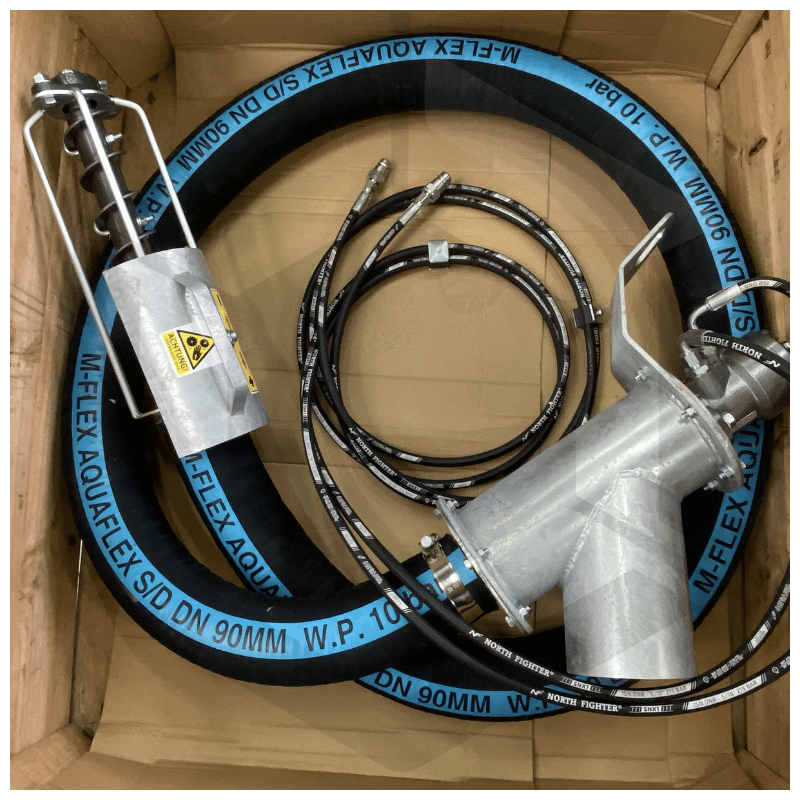 Convoyeur à vis souple renforcé HD diam127 version hydraulique