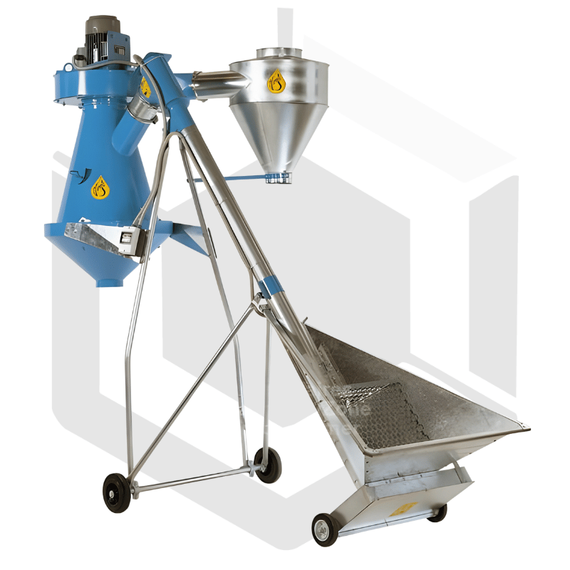 Vis à grains mobile avec pré-nettoyeur