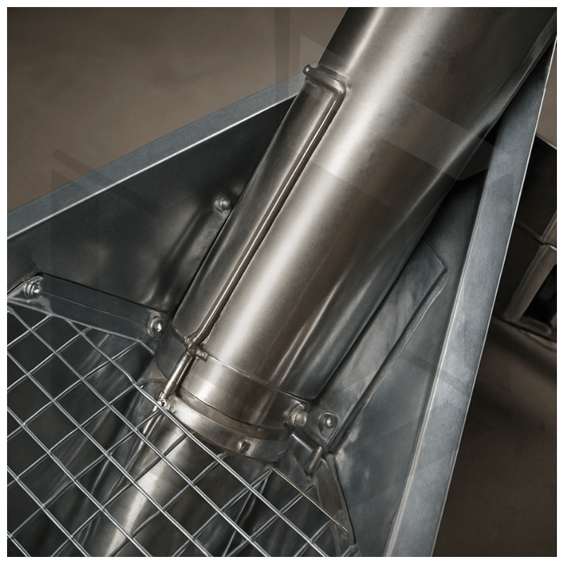 Vis à grains mobile avec pré-nettoyeur