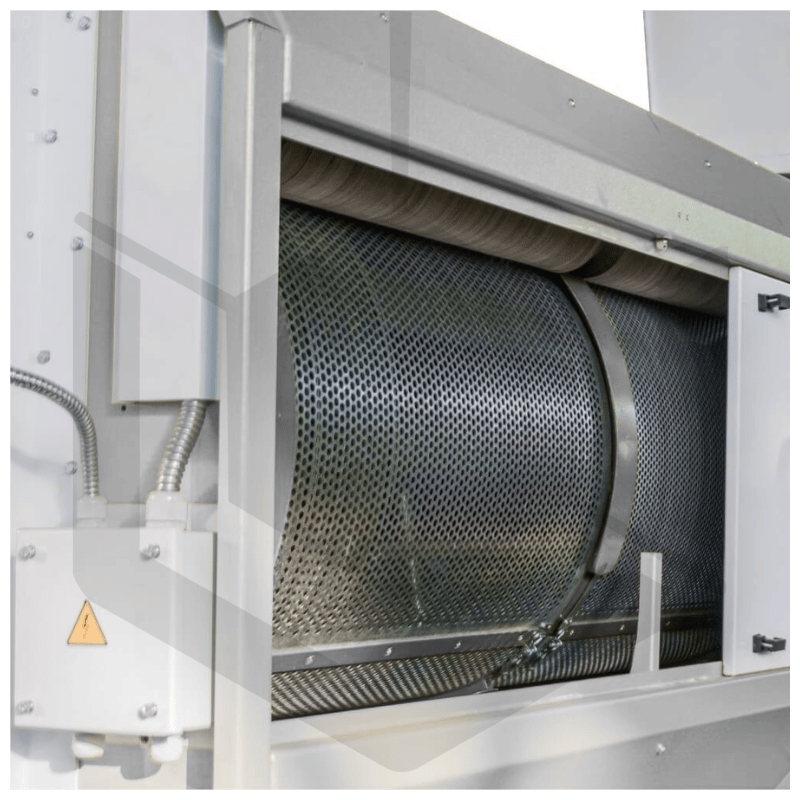 Trieur rotatif à 4 grilles GEN3 finition acier galva + pré aspiration et cyclone
