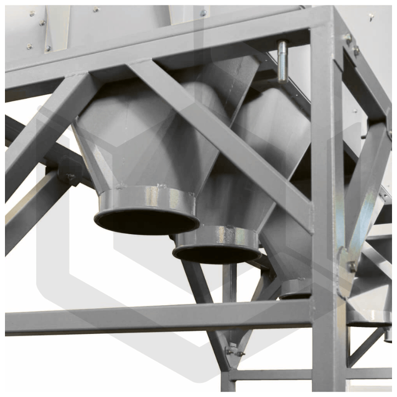 Trieur rotatif à 4 grilles GEN3 finition acier galva + pré aspiration et cyclone