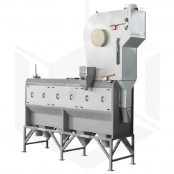 Trieur rotatif à 4 grilles GEN3 finition acier galva + pré aspiration et cyclone