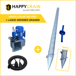 KIT VENTIL700 PRO lance + moteur pour grosses graines