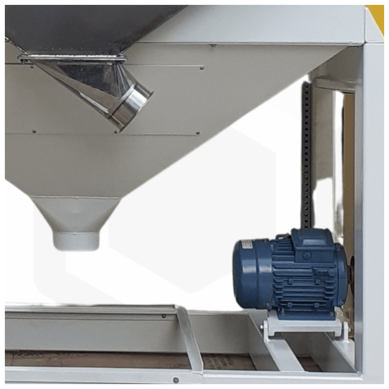Epierreur à circuit fermé équipé contact grain en acier galvanisé