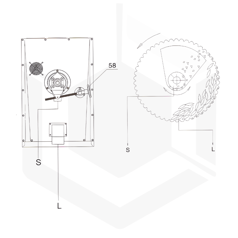 Trieur séparateur alvéolaire manteau diam 500 longueur 2500mm