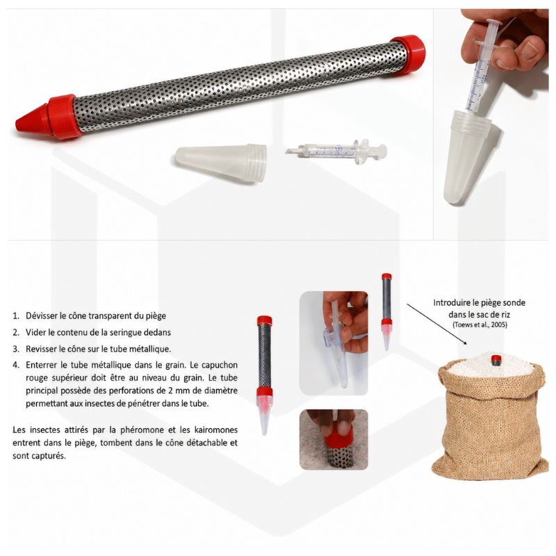 Sonde Piège pour stockage en sacs utilisation avec phéromones