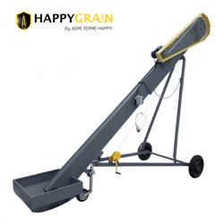 Transporteur a palettes  sur chariot  5 mètres avec trémie 