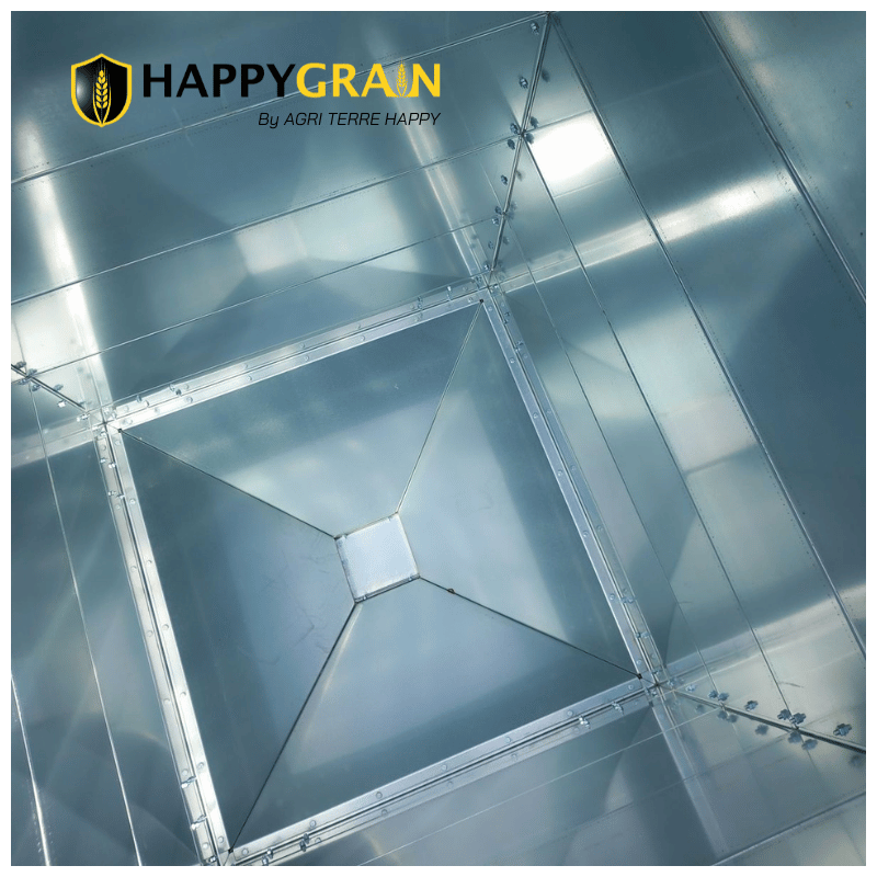 Silo modulable acier galvanisé en kit 1.23x1.23m
