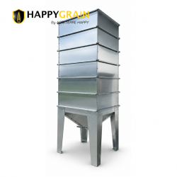 Silo modulable acier galvanisé en kit 1.23x1.23m
