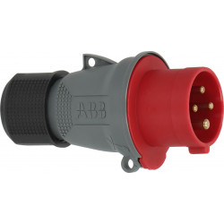 Prise mâle 3P + T 16A/415V